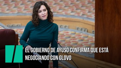 El Gobierno de Ayuso confirma que está negociando con Glovo