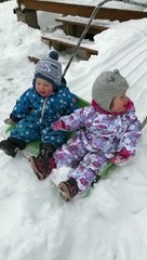 Snow Slide Delights Children