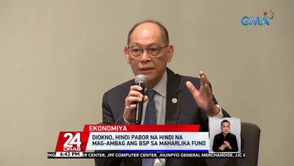 Pagbaba ng inflation rate, maasahan na ayon kay Diokno | 24 Oras