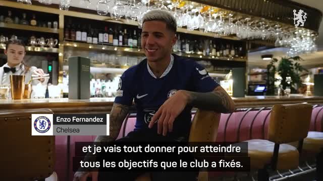 Chelsea - Enzo Fernandez : Je vais tout donner pour atteindre tous les objectifs que le club a fixés