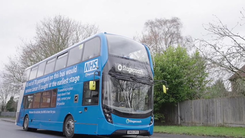 NHS ‘cancer bus’ raising awareness of common symptoms to tour country