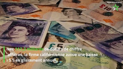 Les ventes d'Apple chutent de 5 %, plus mauvais résultat trimestriel depuis 2016