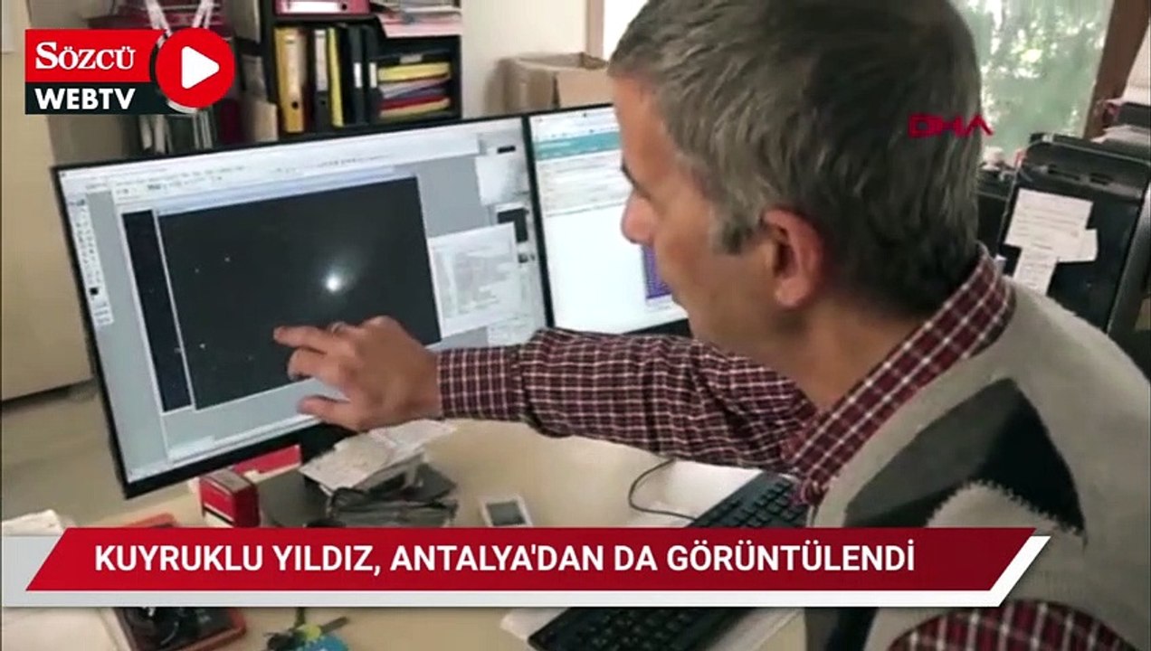 Dünya'ya yakın geçen kuyruklu yıldız, Antalya'dan görüntülendi