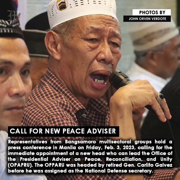 Call for new peace adviser