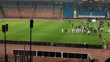 هتافات نارية لعبد الشافي بعد نهاية المباراة واللاعب يطلب من الجمهور تشجيع اللاعبين