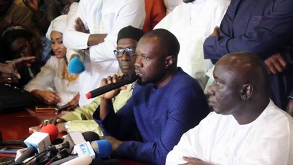 Ousmane Sonko :"Nous n'accepterons jamais que la volonté populaire soit confisquée"