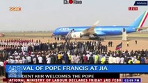 L'arrivée du Pape au Soudan du Sud
