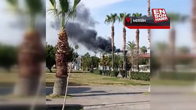 Mersin Büyükşehir Belediyesi'nin açılış töreninden 15 dakika sonra yangın çıktı