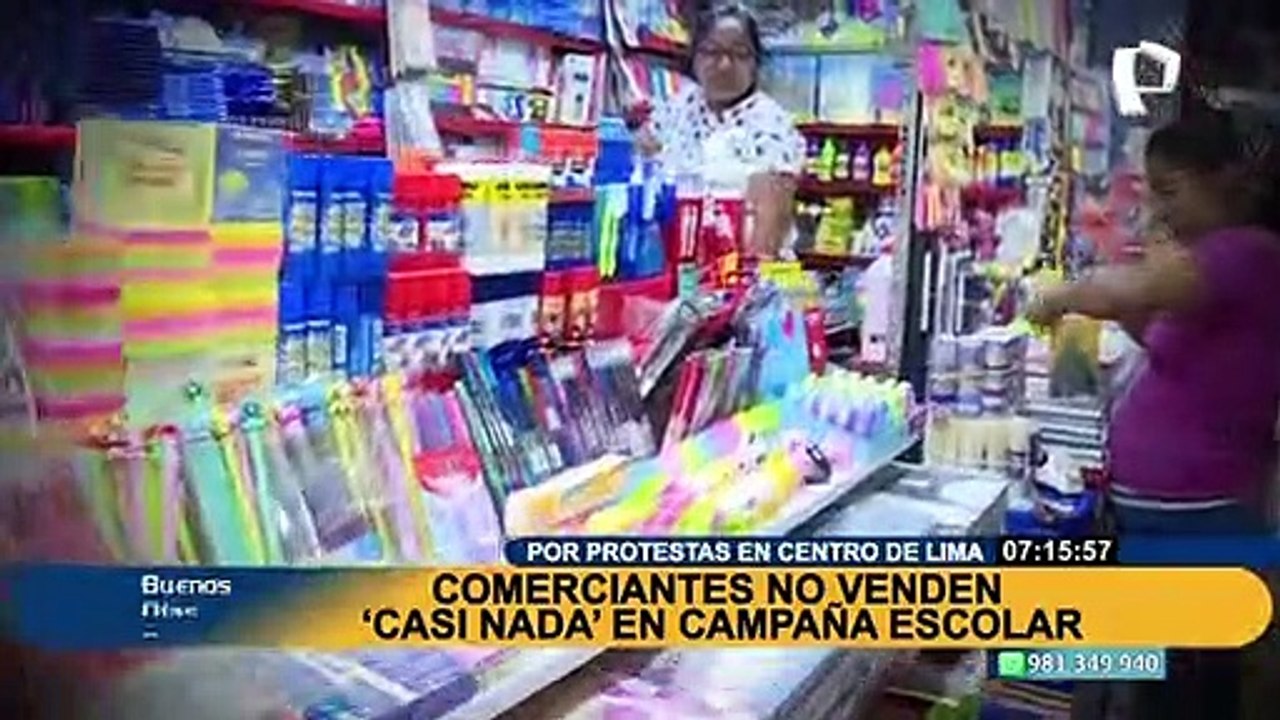 "Las ventas están muy bajas": campaña de útiles escolares al borde del fracaso ante protestas
