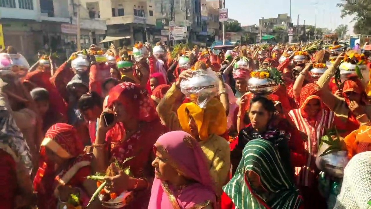 दौसा. विश्वकर्मा जयंती पर निकाली कलश व शोभायात्रा