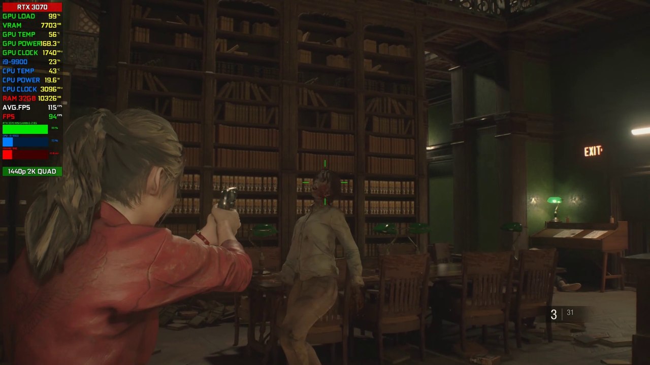 【Resident Evil 2 Remake】| RTX 3070 8GB, i9-9900 | 32GB RAM | PC Benchmark @ 1440p (60ᶠᵖˢ) ᴴᴰ ✔