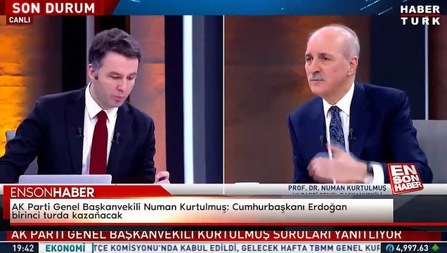 AK Parti Genel Başkanvekili Numan Kurtulmuş: Cumhurbaşkanı Erdoğan birinci turda kazanacak