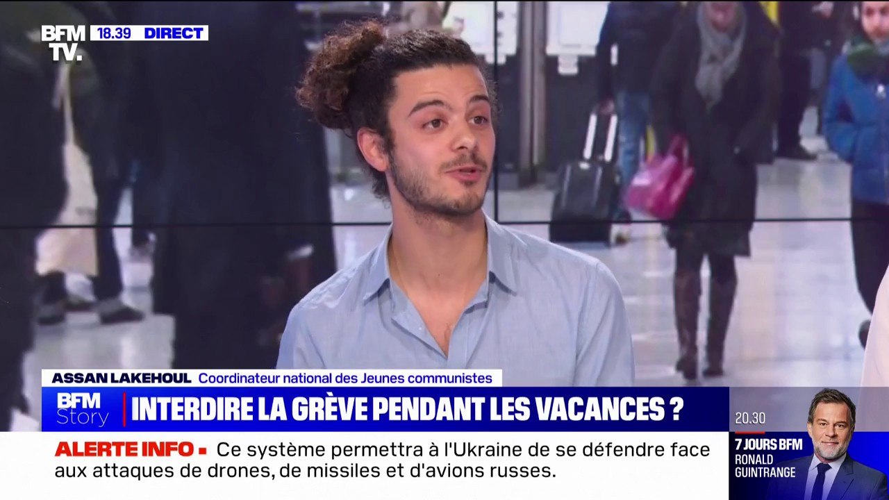 Assan Lakehoul, coordinateur des Jeunes communistes: "C'est une vieille lune de vouloir opposer les grévistes et les usagers"