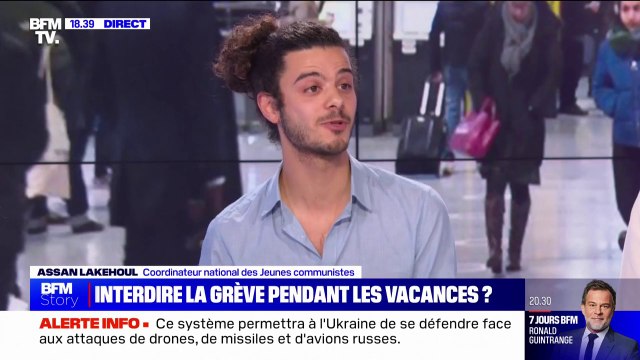 Assan Lakehoul, coordinateur des Jeunes communistes: C'est une vieille lune de vouloir opposer les grévistes et les usagers