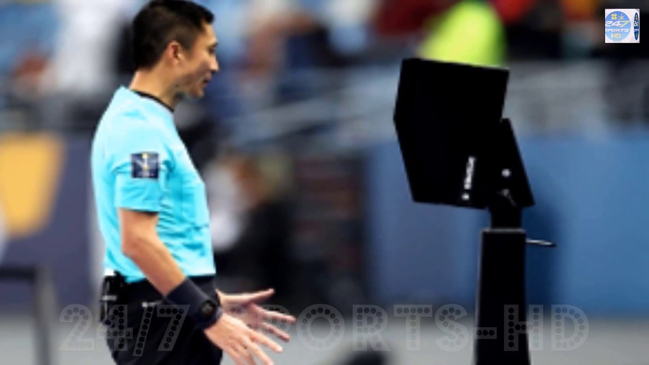 A REFEREE in Morocco made history as he explained a VAR decision to fans inside the stadium for the first time ever