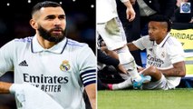 Karim Benzema and Eder Militao BOTH go off injured for Real Madrid two weeks before Liverpool Champions League clash