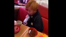 'Sushi terrorist' causes Japanese restaurant stock value to plunge... after filming himself licking a communal soy sauce bottle and touching a piece of food as it goes round on conveyor belt