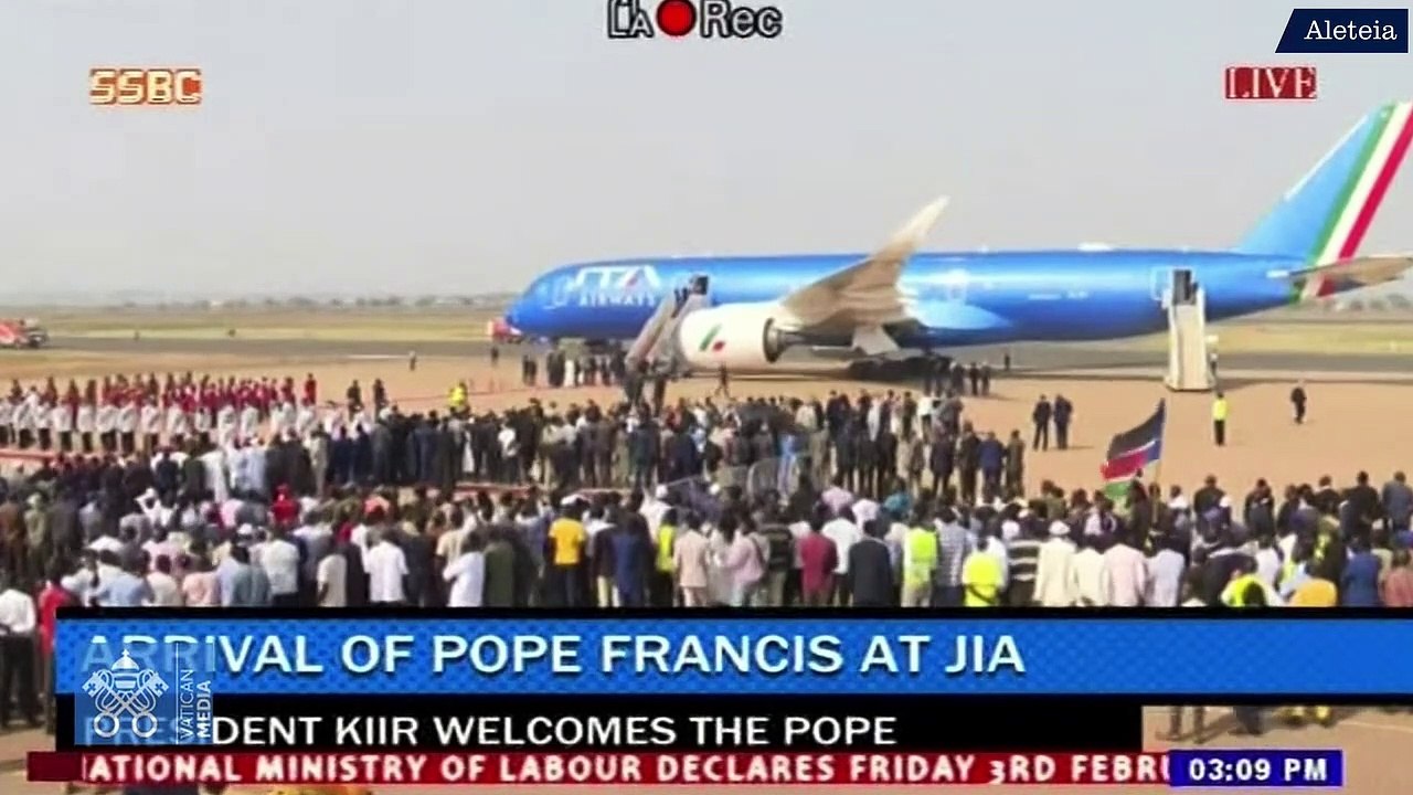 Papa Francisco chega ao Sul do Sudão para "peregrinação ecumênica"
