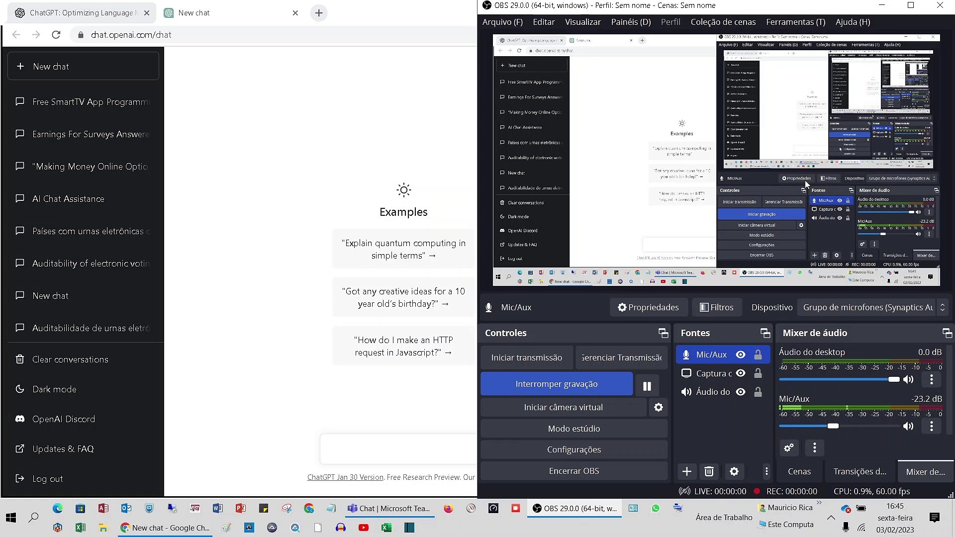 Conversando com o chatgpt sobre urnas eletrônicas
