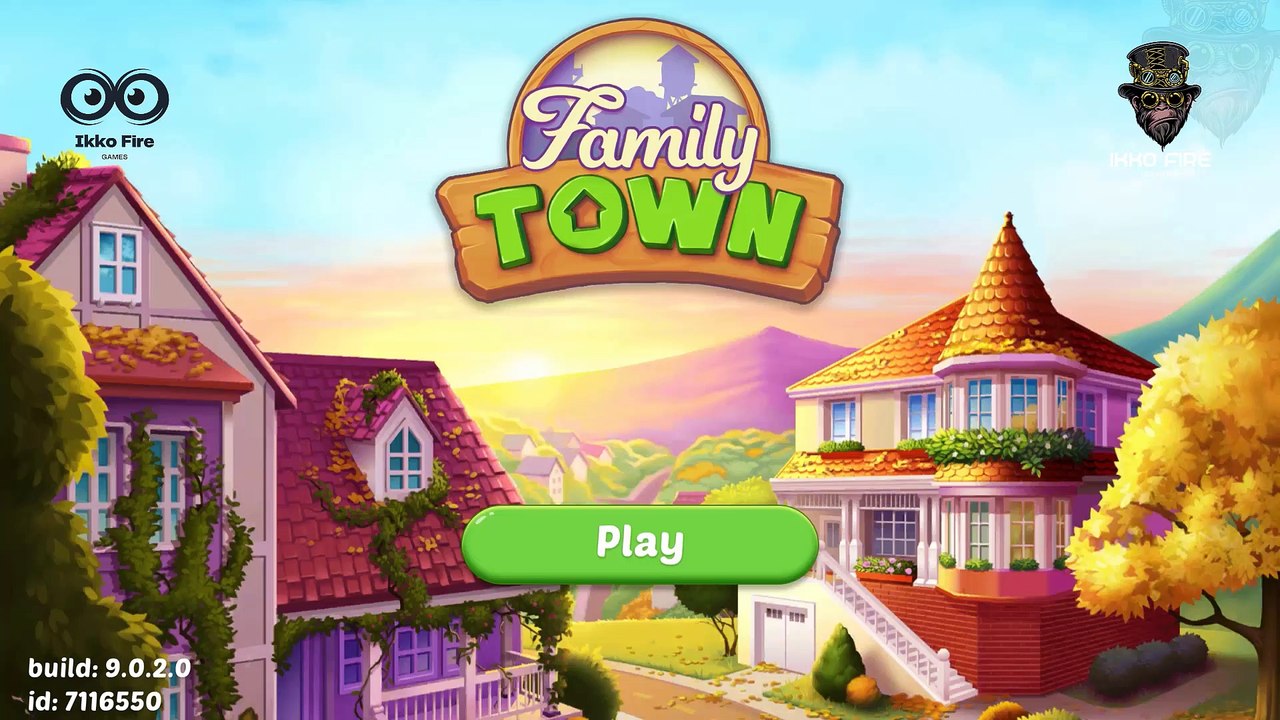 NOOB vs PRO vs HACKER - Family Town: Match-3 Makeover - Gameplay - MAX LEVEL 1 - Ikko Fire