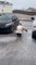 Woman Hilariously Struggles to Reach Her Car Across Icy Driveway