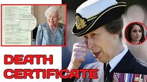 Queen Elizabeth II's CAUSE OF DEATH has Been Revealed by an official Royal DEATH CERTIFICATE,