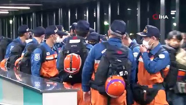 Japon arama kurtarma ekibi Türkiye'ye geldi