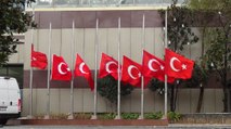 İstanbul’da bayraklar yarıya indirildi