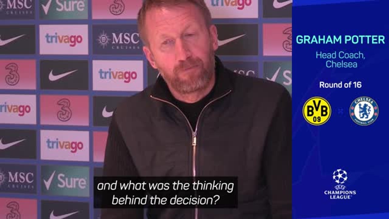 Potter explains Aubameyang omission from Champions League squad