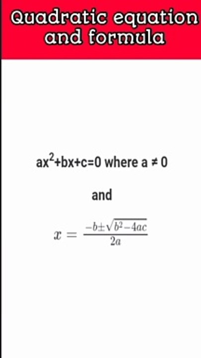 Class 10 Quadratic equation and formulas। Class 10 Quadratic equations। quadratic equation#shorts