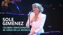 Sole Giménez celebra emocionada 40 años en la música