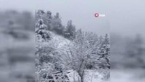 Adana'nın yüksek kesimlerinde yoğun kar yağısı etkili oldu