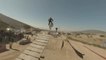 Drone Captures Mountain Bikers Racing Across Obstacle Course