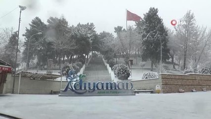 Adıyaman'a beklenen kar yağdı
