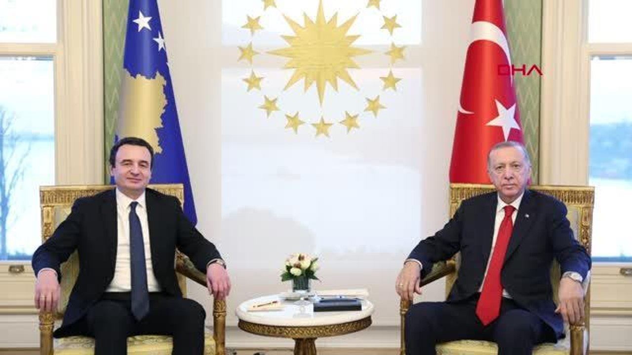 CUMHURBAŞKANI ERDOĞAN, KOSOVA BAŞBAKANI KURTİ'Yİ KABUL ETTİ