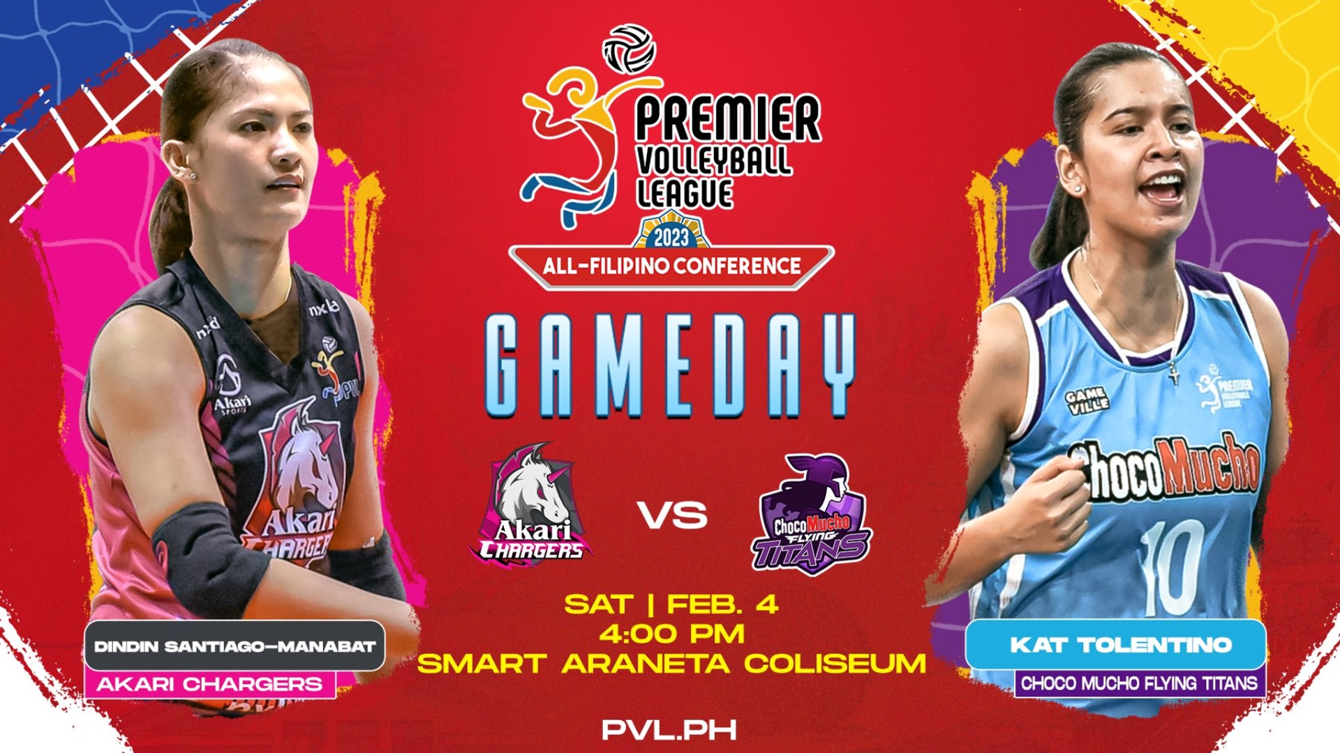 GAME 1 FEBRUARY 04, 2023 AKARI CHARGERS vs CHOCO MUCHO FLYING TITANS 2023 PVL ALL-FILIPINO CONFERENCE