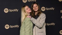 Aly Michalka and AJ Michalka 2023 Spotify's Best New Artist Party Black Carpet | Grammy Party