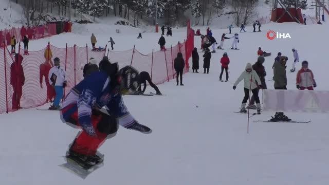 Palandöken'de hafta sonu yoğunluğu