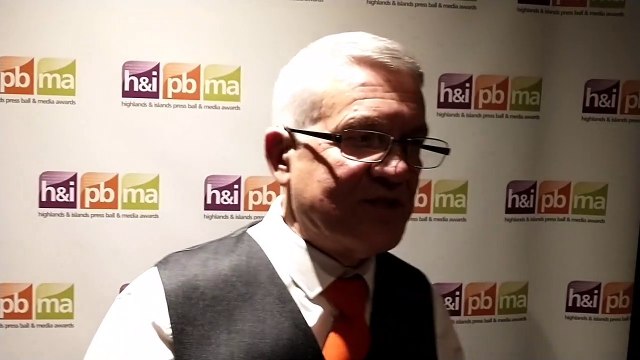 Donald Wilson at Highlands and Islands Press Ball and Media Awards