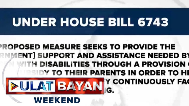 Panukalang magbibigay ng P2-K/month subsidy sa children with disability, isinusulong sa Kamara