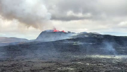 Volcan en éruption en Islande - Buzz Buddy