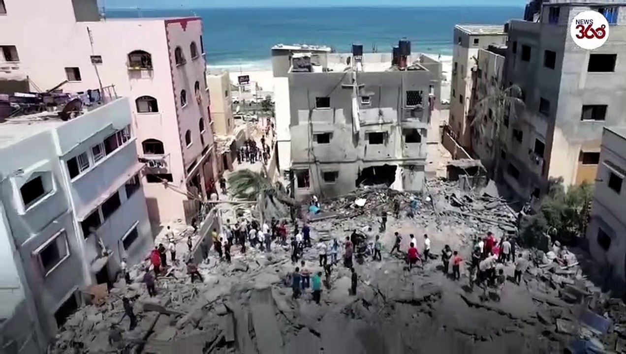 Israeli airstrikes on Gaza's residential neighborhoods aftereffects