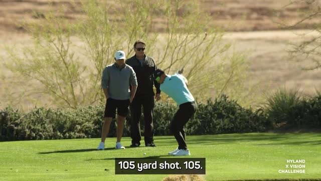 Schauffele almost makes hole-in-one blindfolded