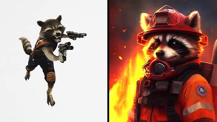 AVENGERS but FIREMAN-VENGERS  All Characters