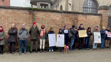 Flash mob contro il progetto Feris a Ferrara