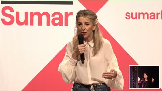 Yolanda Díaz carga contra los que viven del ruido y la crispación: La política no va de montar mucho lío, va para mejorar la vida de la gente