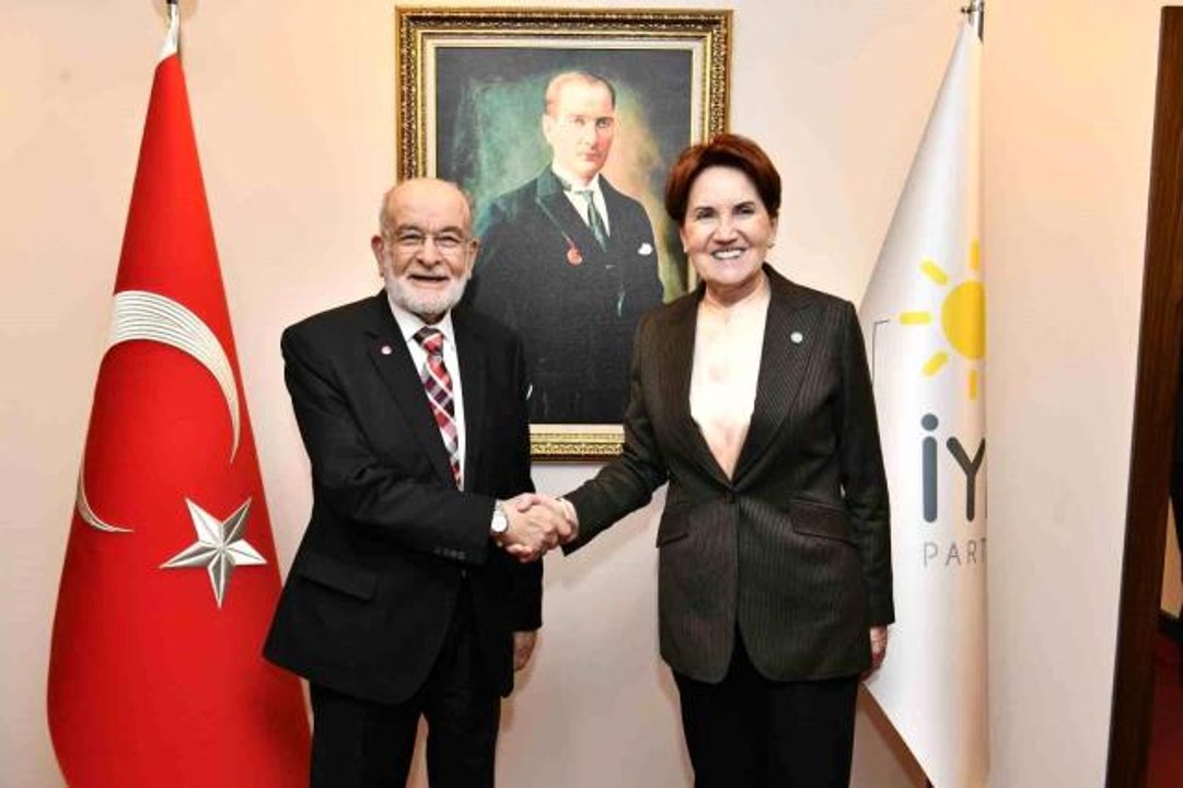 İYİ Parti lideri Akşener, Temel Karamollaoğlu'nu kabul etti