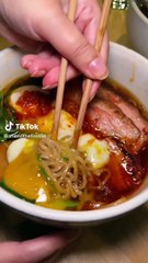 Delicious ramen noodles