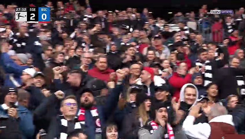 En feu, Randal Kolo Muani inscrit un doublé contre le Hertha !