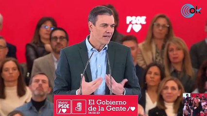 Sánchez delira: dice que votantes de derechas le han dicho que "menos mal" que hay un Gobierno del PSOE